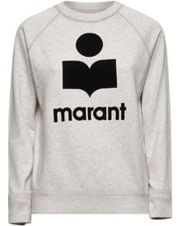 Isabel Marant - Ecru Millyny Logo Sweatshirt - Lyst