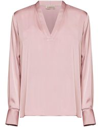 Blanca Vita - Amethyst Envers Satin Begma Blouse - Lyst
