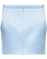Self-Portrait - Light Satin 3D Sequin Flower-Embellished Cropped Top - Lyst