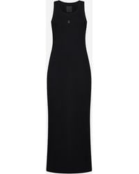 Givenchy - 4g Plaque Cotton Long Dress - Lyst