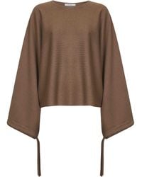 Max Mara - Wool Knit Frais Cropped Sweater - Lyst