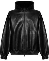 Balenciaga - Short Hooded Coat Jacket - Lyst