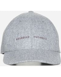 Brunello Cucinelli - Wool Baseball Hat - Lyst