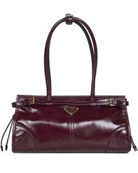 Prada - Burgundy Prada Bonnie Medium Handbag - Lyst