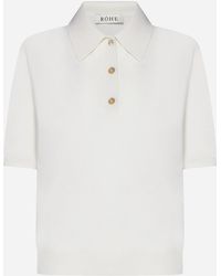 Rohe - Wool And Cashmere Polo Shirt - Lyst