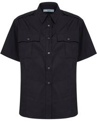 Prada - Poplin Short-Sleeved Shirt - Lyst