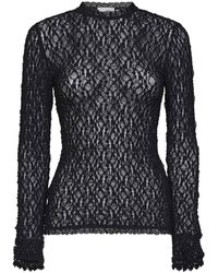 Isabel Marant - Stretch Lace Brany Long-Sleeved Top - Lyst