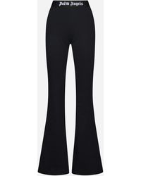 Palm Angels - Cotton Flared Trousers - Lyst
