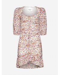 Isabel Marant - Lunesa Print Cotton Mini Dress - Lyst