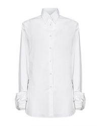 Jil Sander - Optic Cotton Shirt With Multi-Layered Cuffs - Lyst