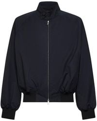 Studio Nicholson - Ink Matte Cotton And Nylon Fabric Over Jacket - Lyst