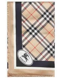 Burberry - Silk Twill Scarf Sand - Lyst