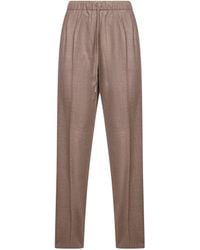 Max Mara - Turtledove Stretch Cashmere Gatti Drawstring Trousers - Lyst