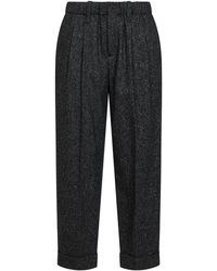 Brunello Cucinelli - Donegal Wool Baggy Sartorial Trousers - Lyst