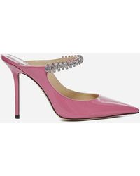 jimmy choo bing crystal embellished mule