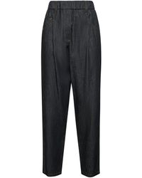 Brunello Cucinelli - Denim Five-Pocket Trousers - Lyst