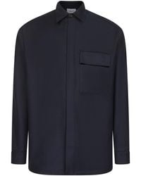 D 40 - Virgin Wool Shirt Jacket - Lyst
