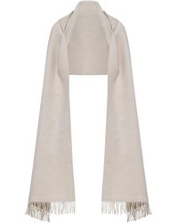 Brunello Cucinelli - Wool And Cashmere Hooded Scarf - Lyst