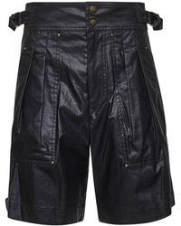 Isabel Marant - Waxed Linen Blend Felize Shorts - Lyst