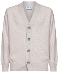 D 40 - Virgin Wool Knit Relaxed Fit Cardigan - Lyst