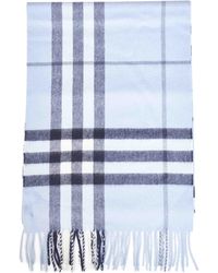 Burberry - Bank Check Cashmere Scarf - Lyst