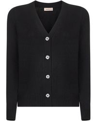 Blanca Vita - Virgin Wool Knit Cardigan - Lyst