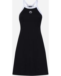 Marine Serre - Organic Cotton Mini Dress - Lyst