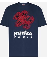 KENZO - Drawn Varsity T-Shirt - Lyst