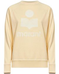 Isabel Marant - Light Cotton Blend Millyny Logo Sweatshirt - Lyst