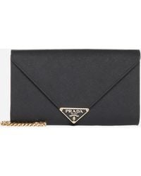 Prada Mini Branded Envelope Bag - Farfetch