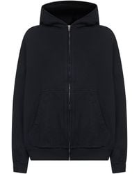 Balenciaga Enjoy Paris Zip-up Hoodie Regular Fit in Blue | Lyst