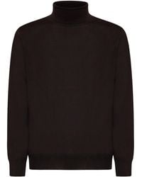 D 40 - Virgin Wool Turtleneck Sweater - Lyst