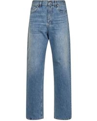 Gucci - Light Cotton Denim Straight Jeans - Lyst