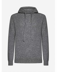 Roberto Collina - Wool-blend Hooded Sweater - Lyst