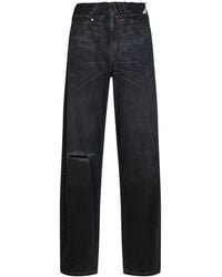 MM6 by Maison Margiela - Dark Straight-Leg Denim Jeans With Double Waistband - Lyst