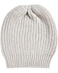 Brunello Cucinelli - Sequin-Embellished Cashmere-Blend Beanie - Lyst