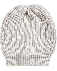 Brunello Cucinelli - Sequin-Embellished Cashmere-Blend Beanie - Lyst