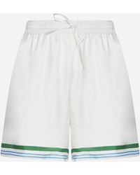 Casablancabrand - Le Jeu Colore Silk Shorts - Lyst