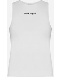 Palm Angels - Training Track Jersey Tank Top - Lyst