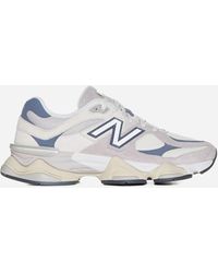 New Balance - U9060 Leather, Nubuck And Mesh Sneakers - Lyst