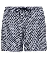 Tagliatore - Printed Nylon Swim Shorts - Lyst