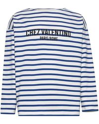 Valentino - Butter Striped Chez Print T-Shirt - Lyst