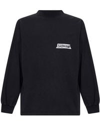 Balenciaga - Masking Tape Long Sleeve Large Fit T-Shirt - Lyst