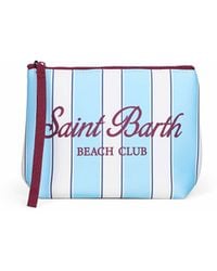 MC2 Saint Barth - Light And Aline Striped-Print Clutch Bag - Lyst