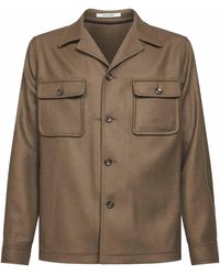 Tagliatore - Virgin Wool Twill Gbarrow Overshirt - Lyst