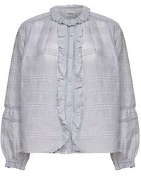 Isabel Marant - Cotton And Lace Peline Blouse - Lyst