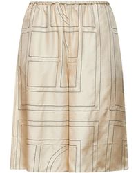 TOTEME - Monogram Silk Pj Culottes - Lyst