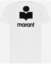 Isabel Marant - Karman Logo Linen T-shirt - Lyst