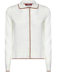 Max Mara - Silk And Wool Knit Msttarga Cardigan - Lyst