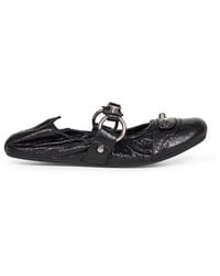 Balenciaga - Arena Lambskin City Ballet Flats - Lyst
